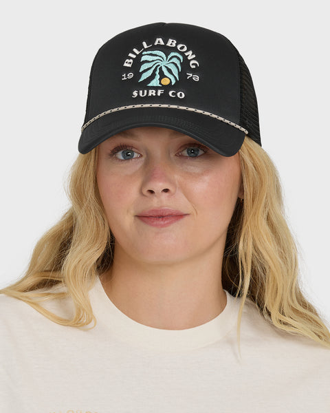 ビラボン Billabong 【 Grandpa Trucker 】 Grandpa Trucker Hat - Off Black | Billabong
