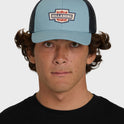 Walled Trucker Hat - Blue Fog