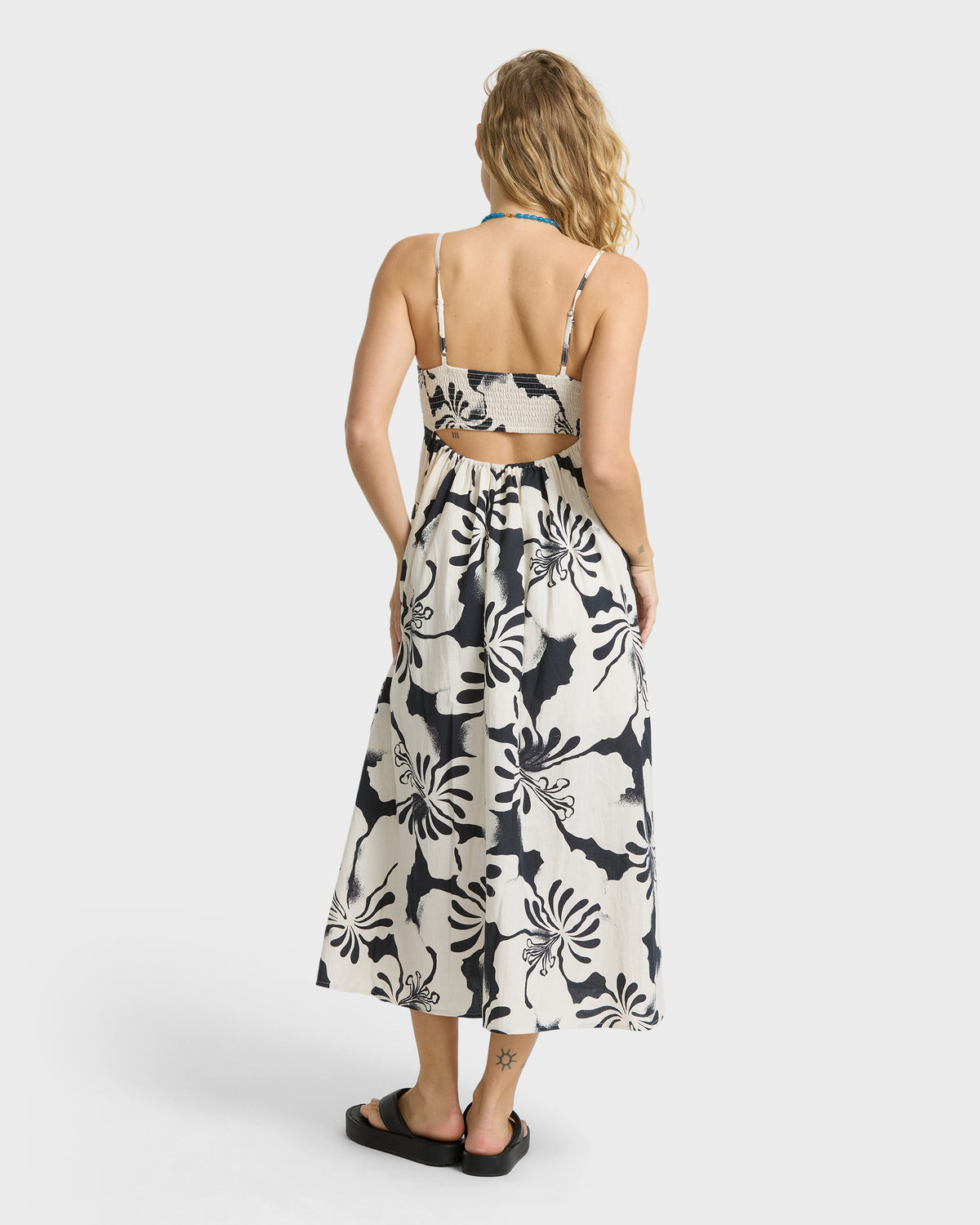 
Island Life Midi Dress - Black Sands