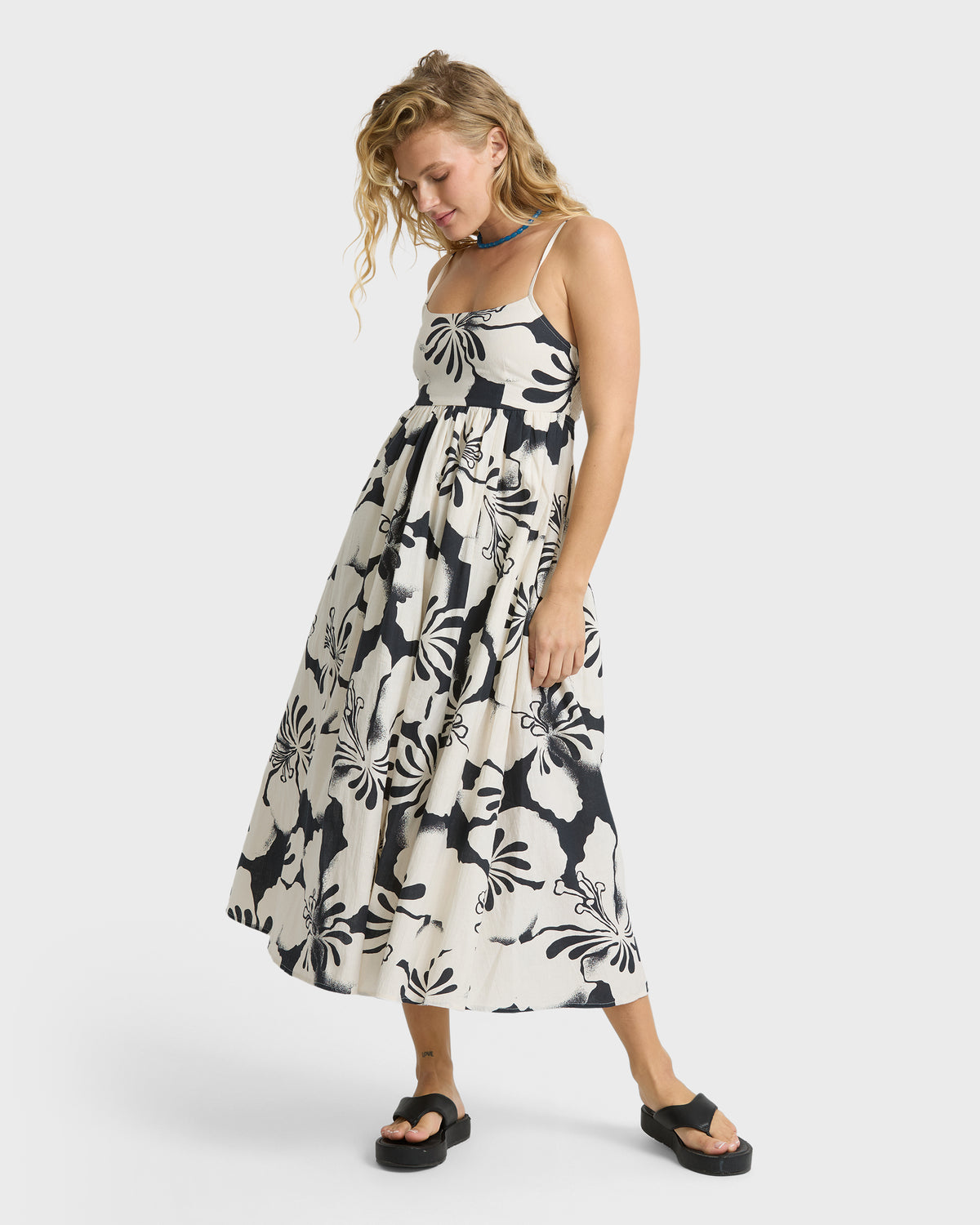 
Island Life Midi Dress - Black Sands