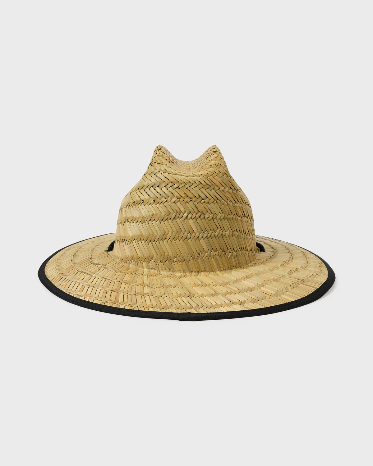 
Tides Print Straw Lifeguard Hat - Dusty Blue