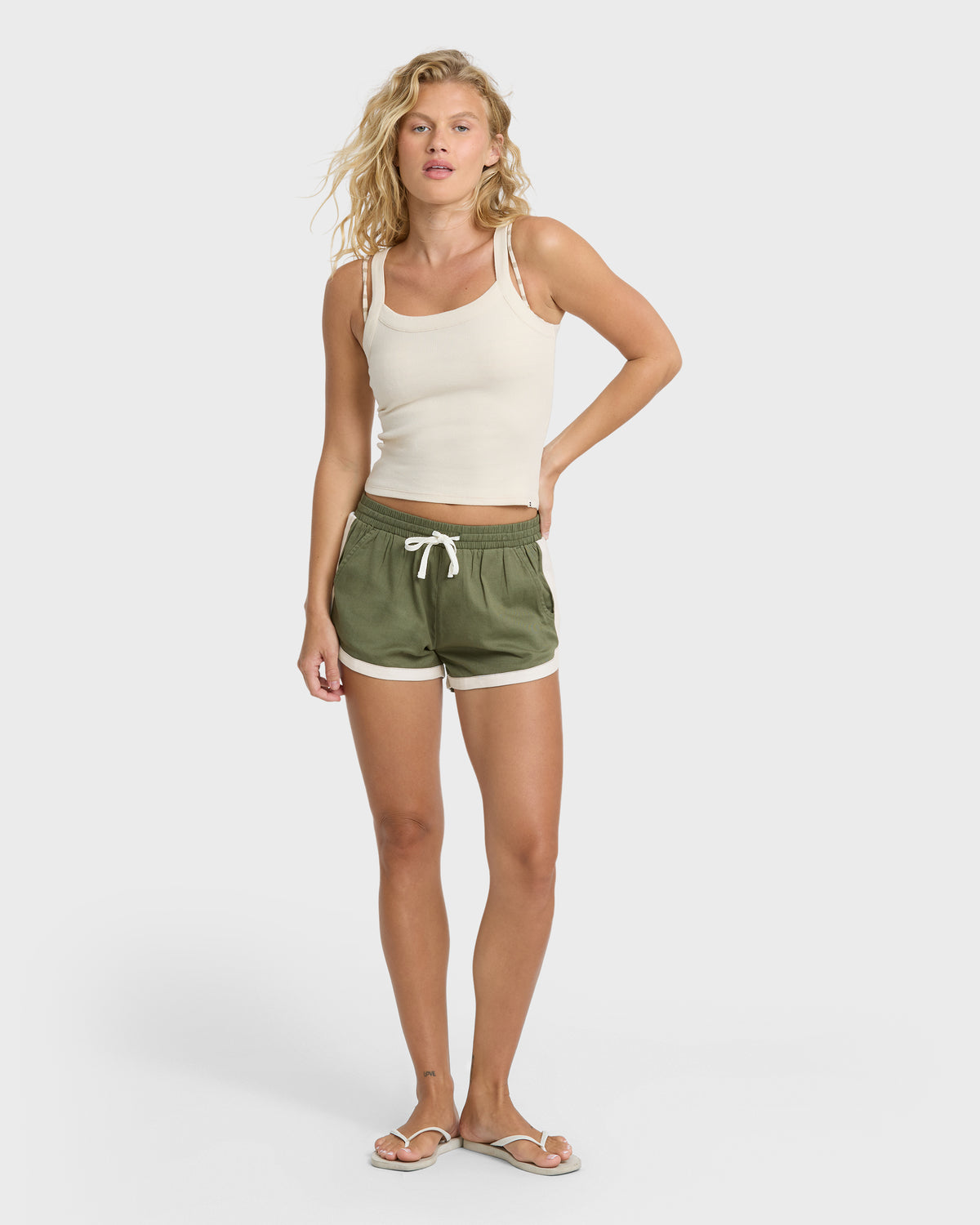 Road-Trippin-Elastic-Waist-Shorts-Canteen-3