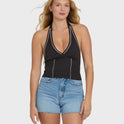 Sunny Sometimes Solid Tank Top - Black Sands