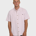 All Day Short Sleeve Woven Shirt - Ash Rose