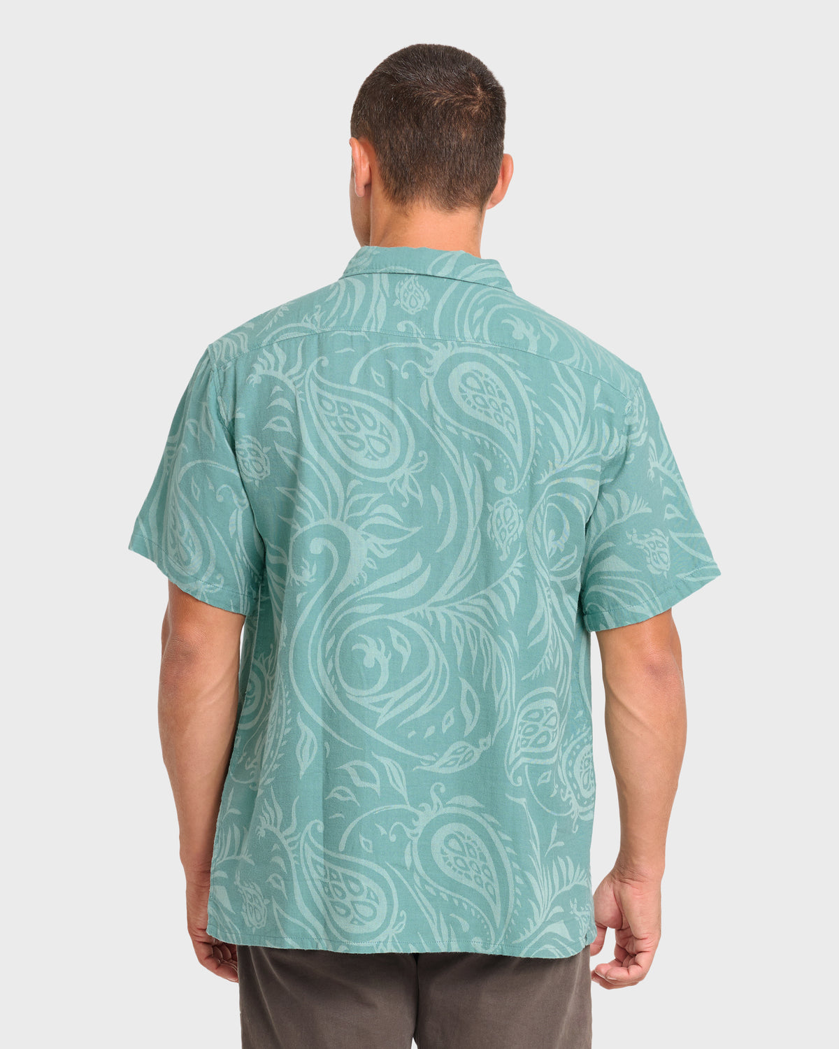 Sundays-Jacquard-Short-Sleeve-Woven-Shirt-Blue-Surf-2