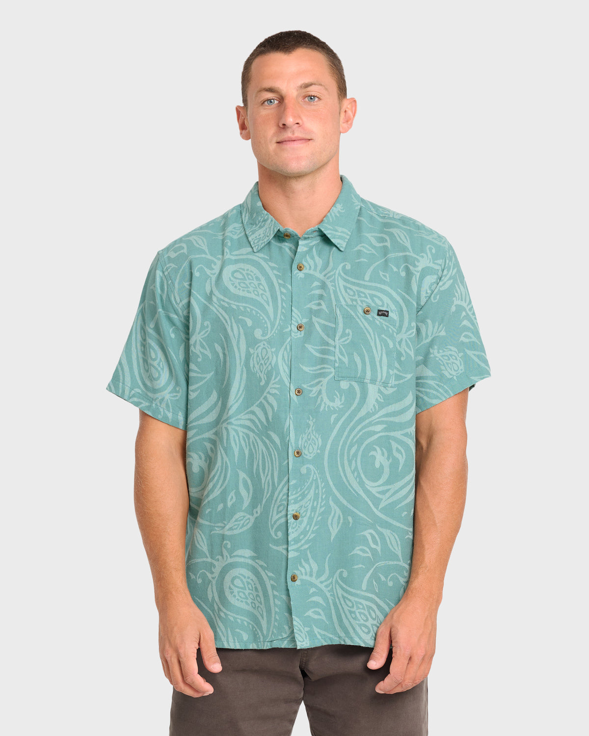 Sundays-Jacquard-Short-Sleeve-Woven-Shirt-Blue-Surf-1