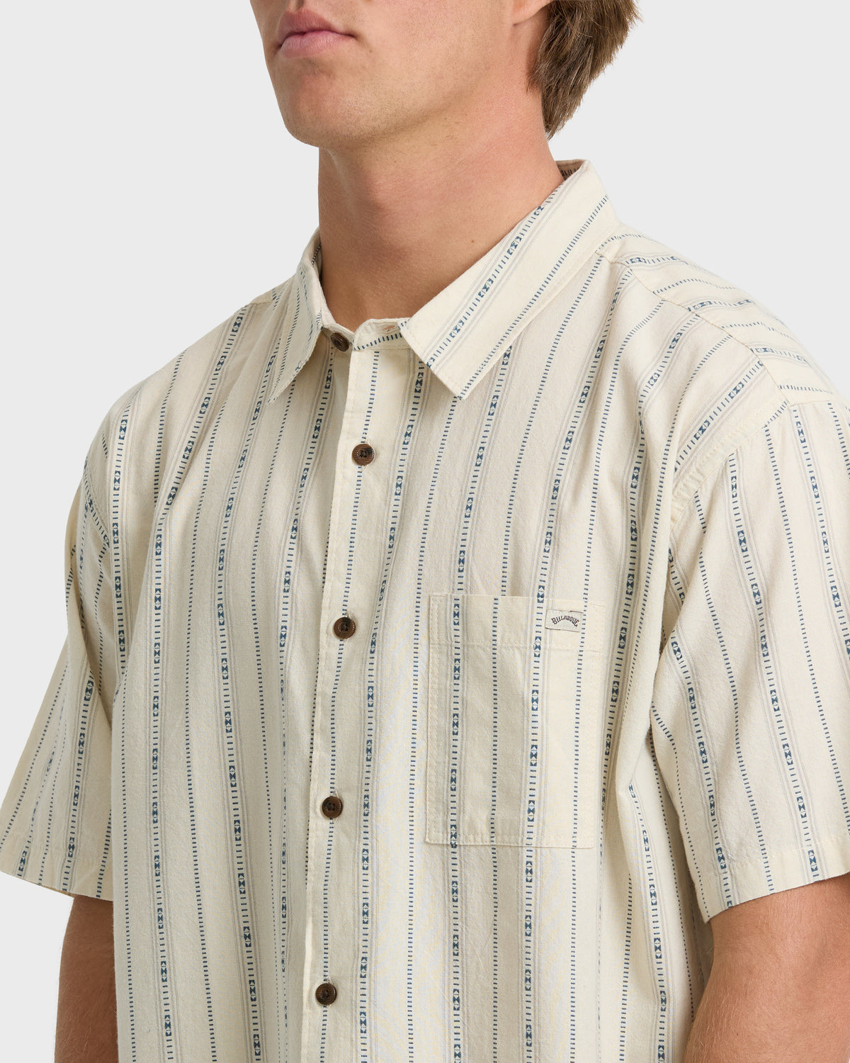 
Sundays Jacquard Short Sleeve Woven Shirt - Khaki