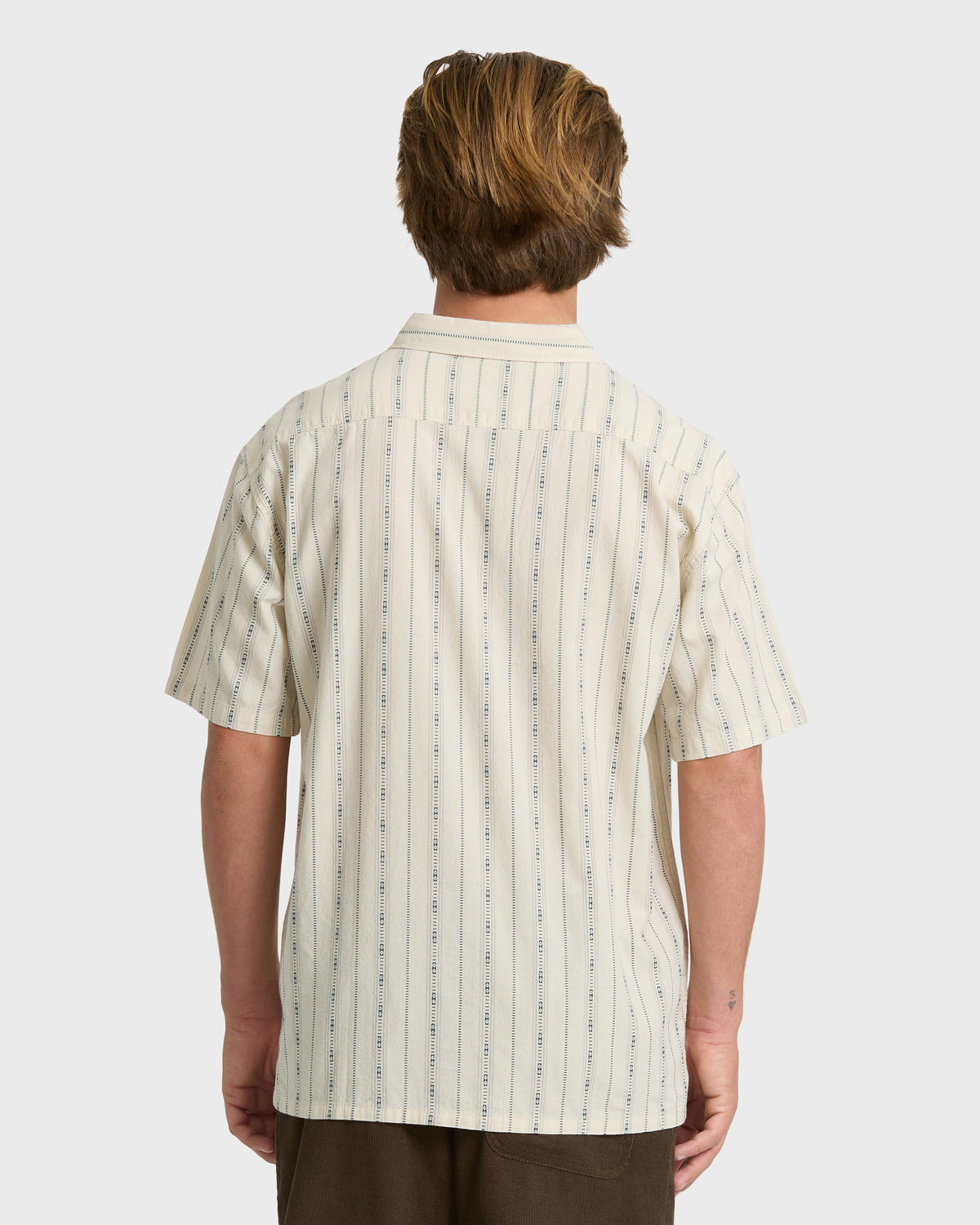 
Sundays Jacquard Short Sleeve Woven Shirt - Khaki
