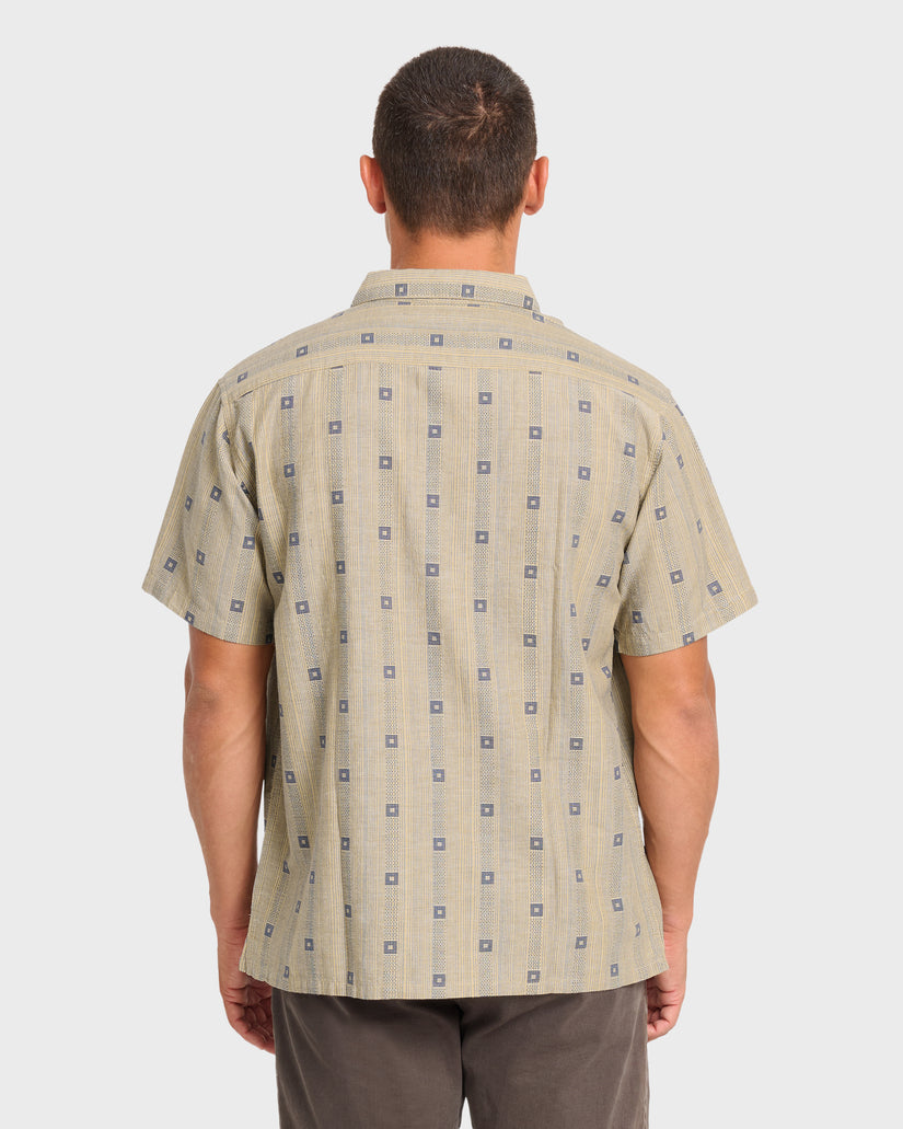 Sundays-Jacquard-Short-Sleeve-Woven-Shirt-Pale-Khaki-2