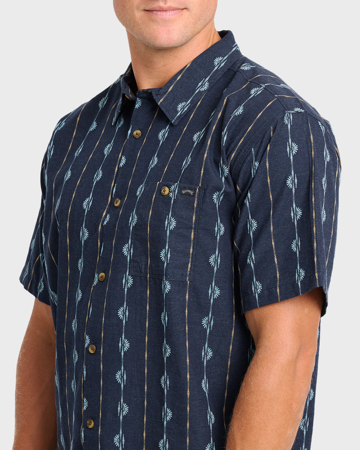 Sundays-Jacquard-Short-Sleeve-Woven-Shirt-Real-Teal-5