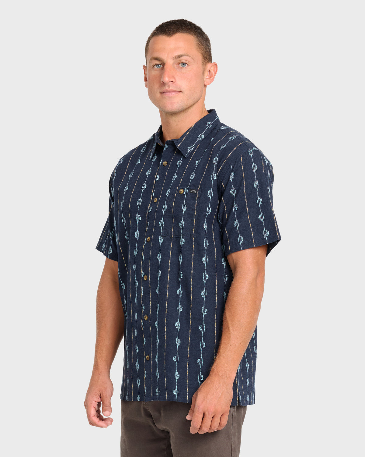 Sundays-Jacquard-Short-Sleeve-Woven-Shirt-Real-Teal-4