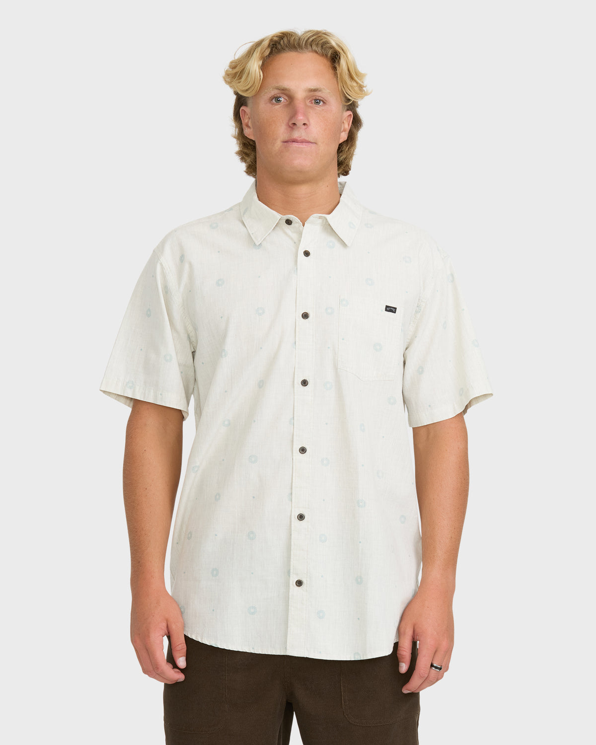 
Sundays Short Sleeve Woven Shirt - Sandshell