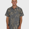 Sundays Lounge Short Sleeve Woven Shirt - Black