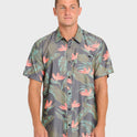 Sundays Lounge Short Sleeve Woven Shirt - Phantom