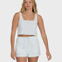 Wanderer Seersucker Stripe Woven Shorts - Clearwater