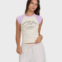 Wanderer Lilac Stripe Woven Shorts - Vintage Violet