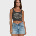 All Day Paradise Tank Top - Off Black