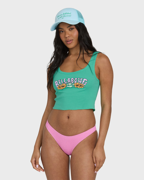 Hibiscus Minds Tank Top - Green Tropics | Billabong