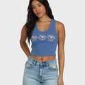 Headed To Sea Tank Top - Dutch Blue