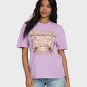 Reach High Short Sleeve Knit Graphic T-Shirt - Vintage Violet