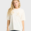 In Front Of Me Short Sleeve Knit T-Shirt - White Cap
