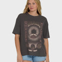 Natural Collection Short Sleeve Knit T-Shirt - Off Black