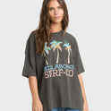 Found in Paradise Short Sleeve Knit T-Shirt - Off Black