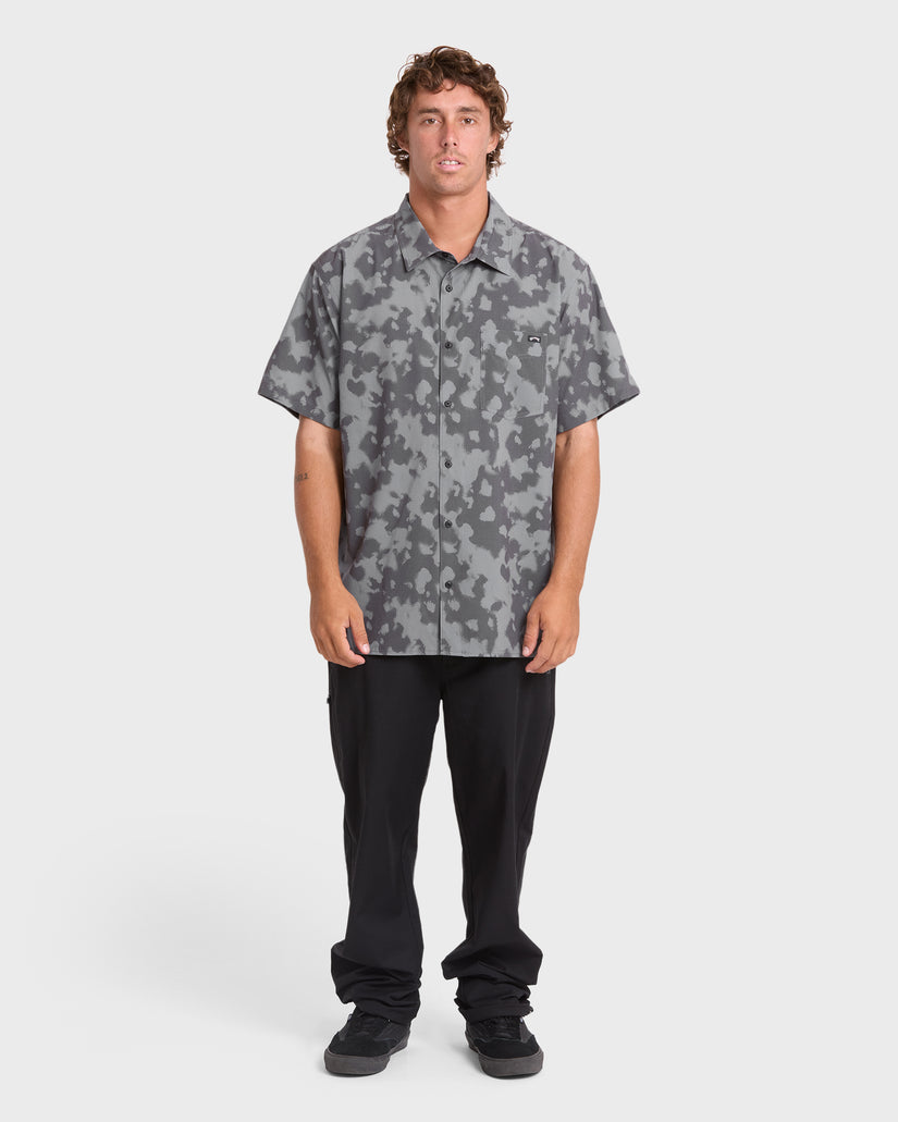 A/Div-Surftrek-Perforated-Short-Sleeve-Woven-Shirt-Black-3