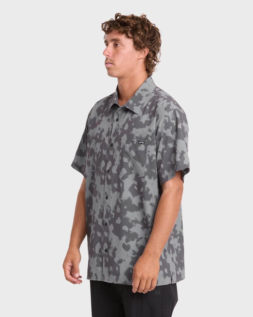 A/Div-Surftrek-Perforated-Short-Sleeve-Woven-Shirt-Black-4