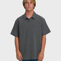 A/Div Surftrek Perforated Short Sleeve Woven Shirt - Carbon