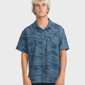Adventure Division Surftrek Perforated Short Sleeve Woven Shirt - China Blue