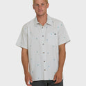 A/Div Surftrek Perforated Short Sleeve Woven Shirt - Oatmeal