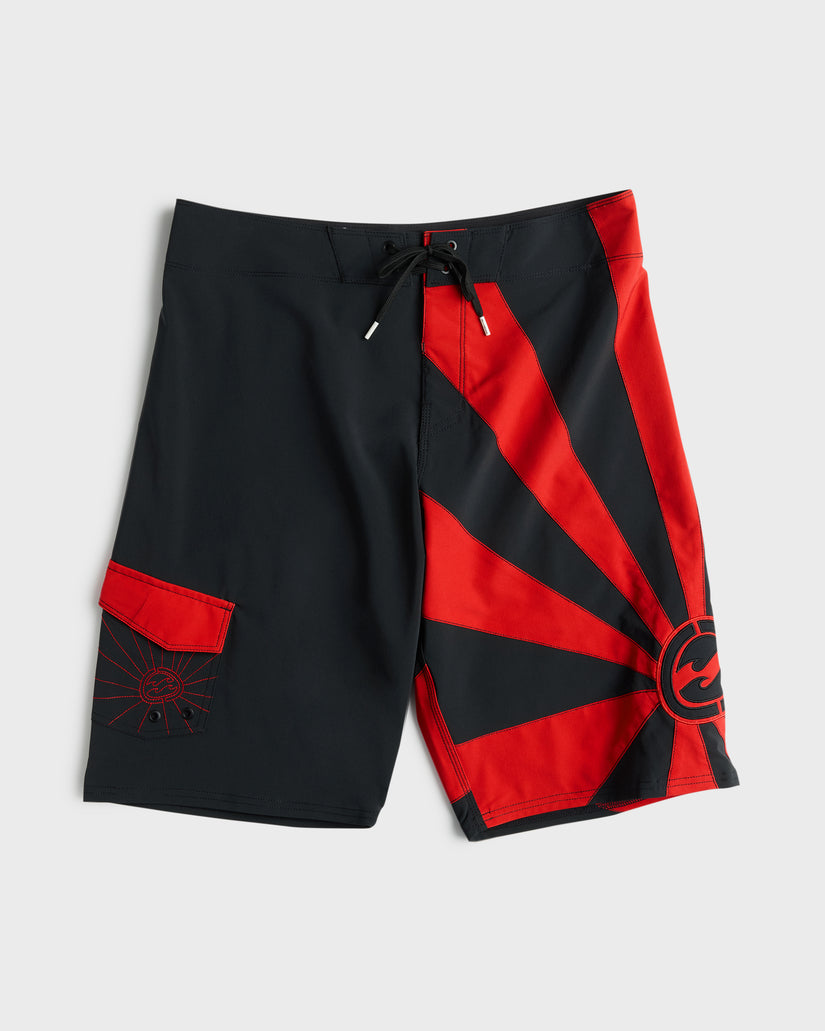 A.I.-Rising-Sun-Pro-22"-Boardshorts-Black/Red-6