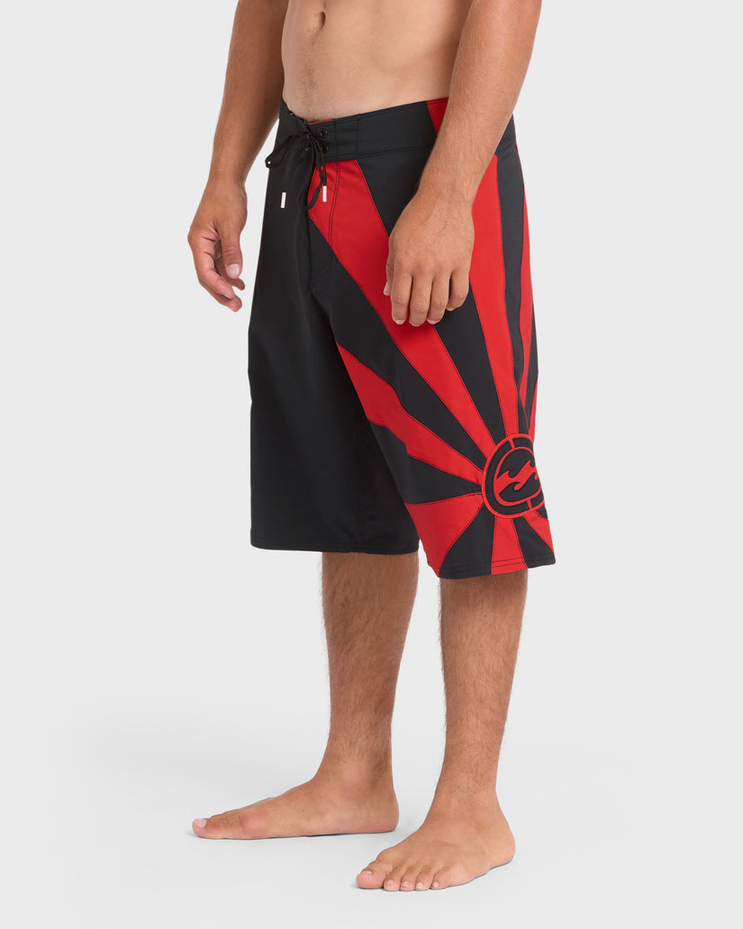 A.I.-Rising-Sun-Pro-22"-Boardshorts-Black/Red-4