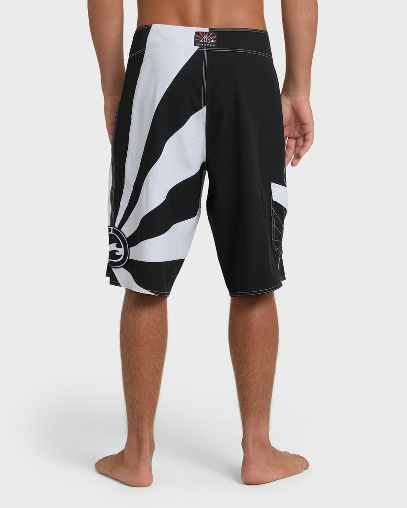 A.I.-Rising-Sun-Pro-22"-Boardshorts-Black/White-2