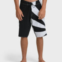 A.I. Rising Sun Pro 22" Boardshorts - Black/White