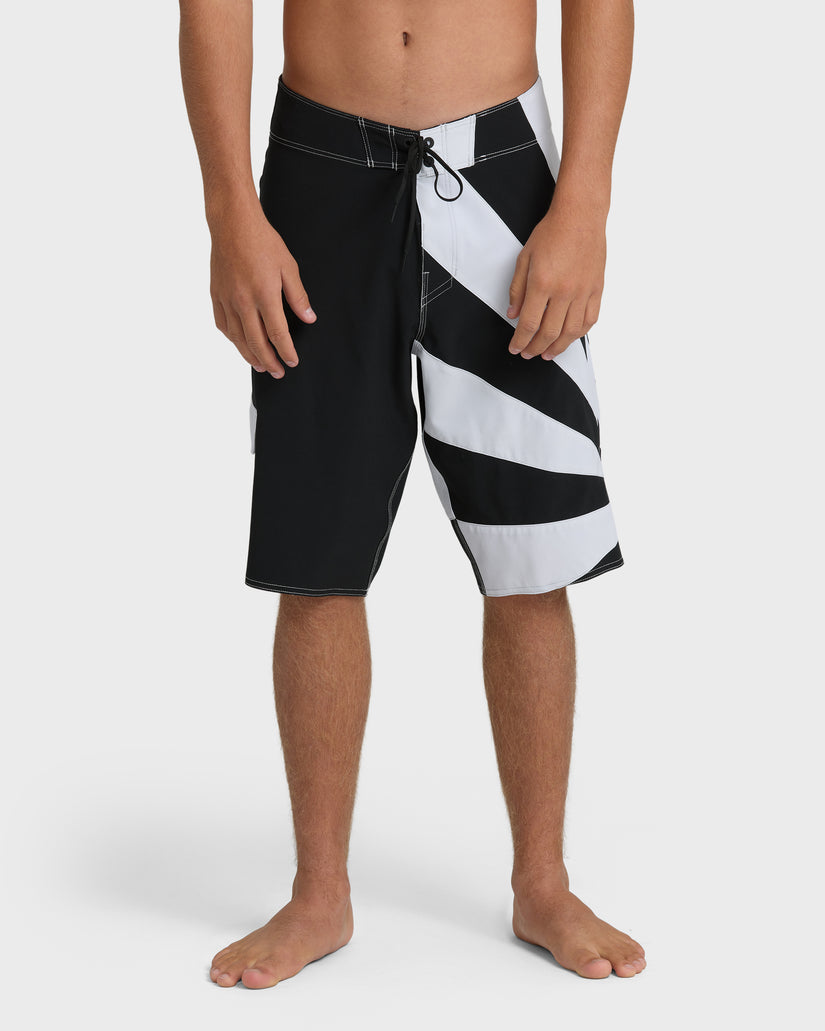 A.I.-Rising-Sun-Pro-22"-Boardshorts-Black/White-1