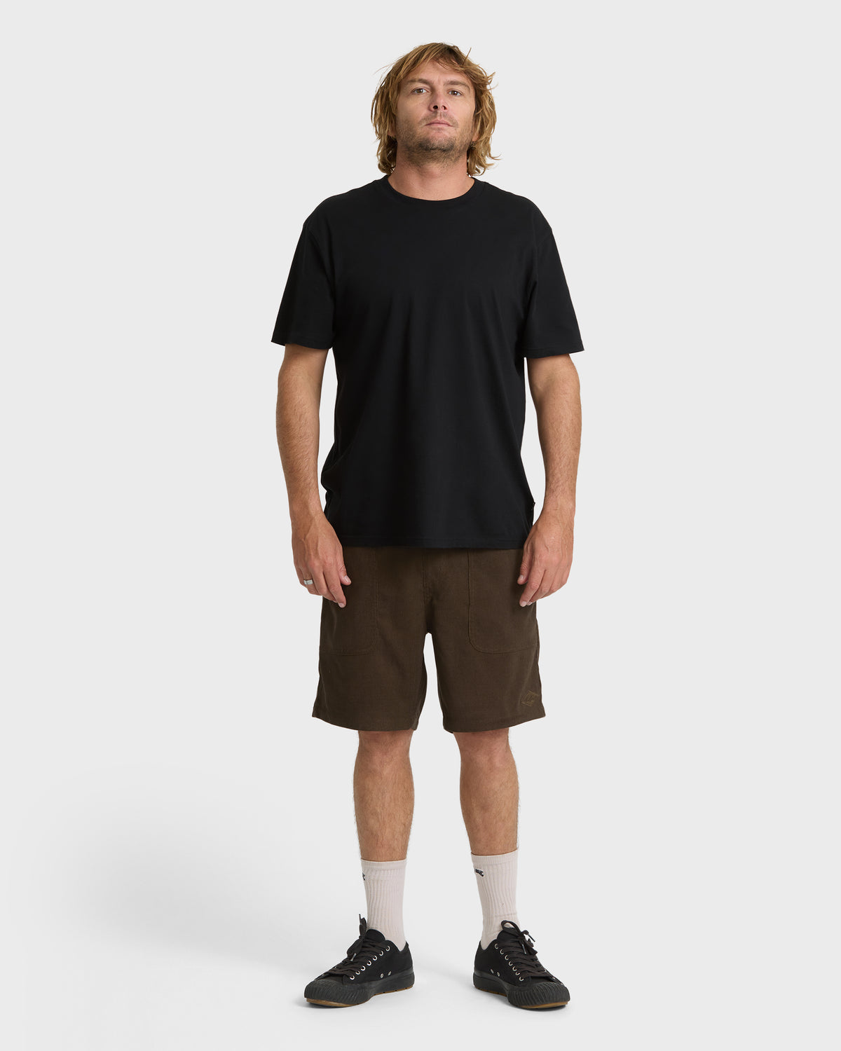 
De La Cruz Cord 18" Amphibian Hybrid Shorts - Slate Black
