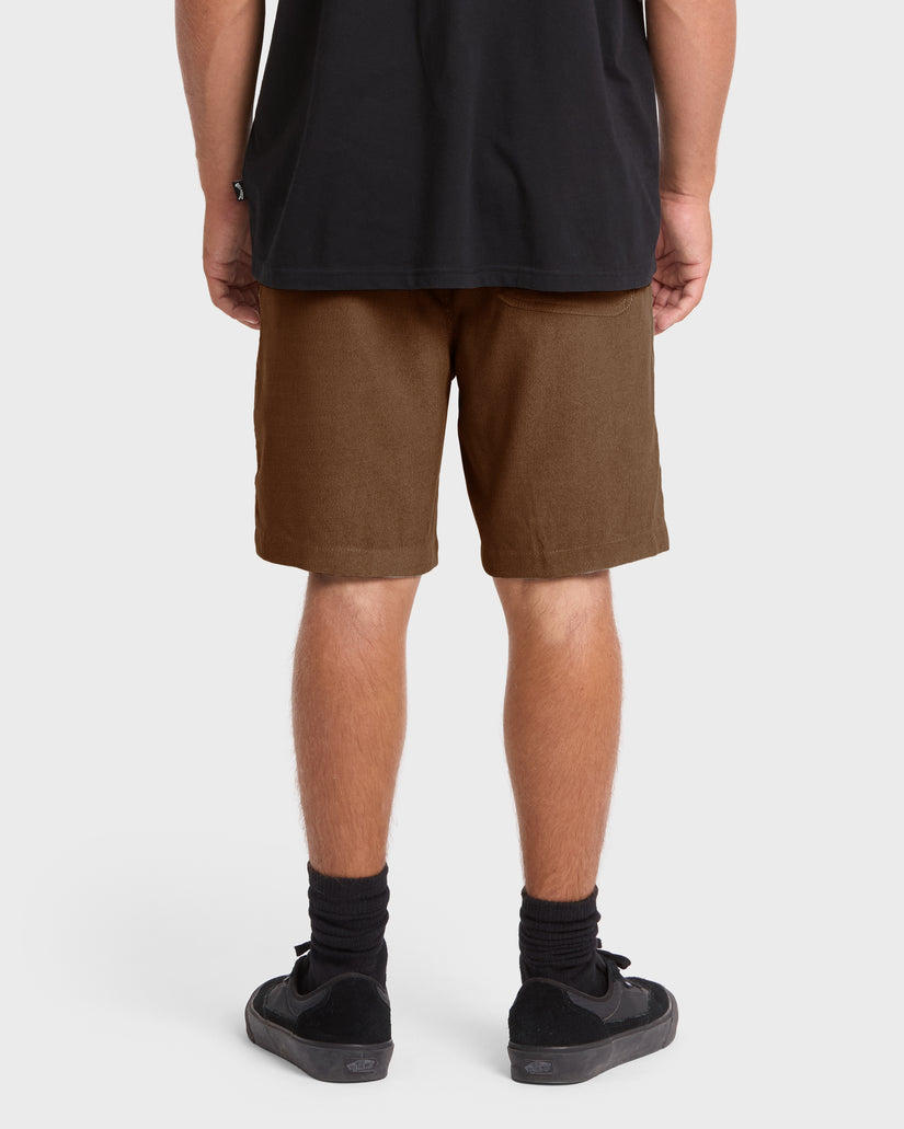 De-La-Cruz-Cord-18"-Hybrid-Shorts-Sepia-2