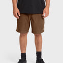 De La Cruz Cord 18" Amphibian Hybrid Shorts - Sepia