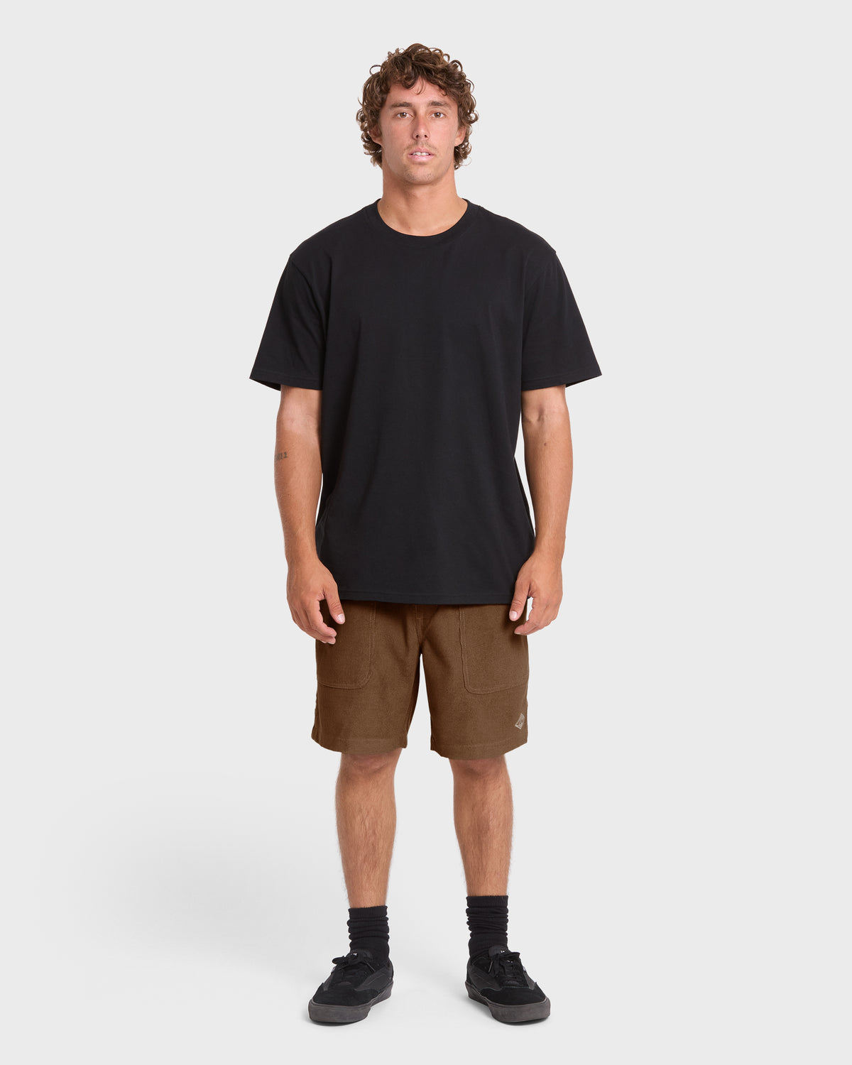 De-La-Cruz-Cord-18"-Hybrid-Shorts-Sepia-3