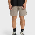 Crossfire Elastic Wave Washed 18" Hybrid Shorts - Khaki