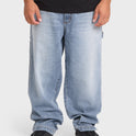 Bad Dog Carpenter Pants - Bleached Blue Wash