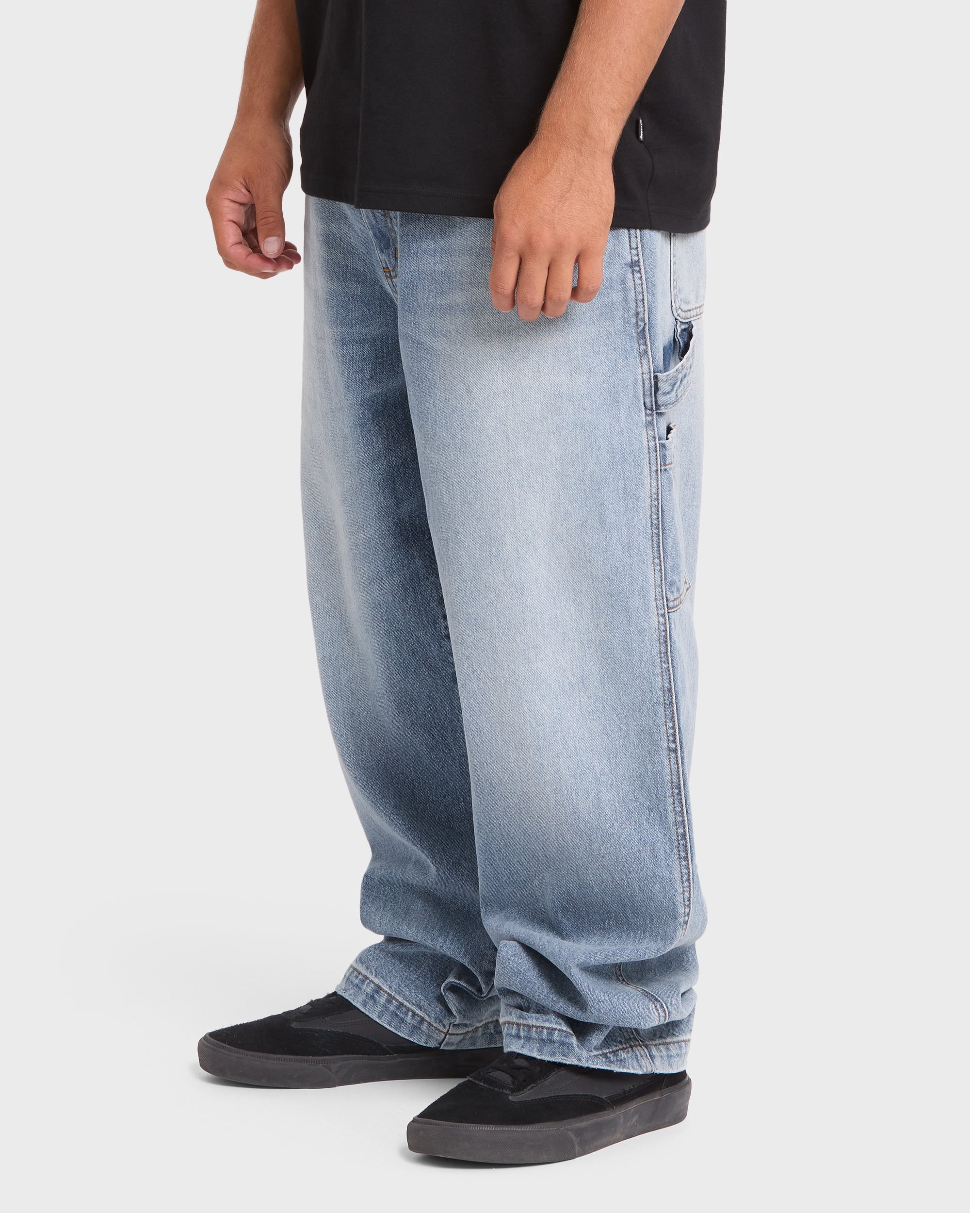 Bad Dog Carpenter Pants - Bleached Blue Wash | Billabong