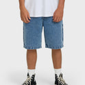 Bad Dog 22" Denim Shorts - Faded Denim