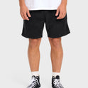 Larry Layback Corduroy Shorts - Black