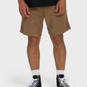 Larry Layback 17" Corduroy Shorts - Vintage Khaki