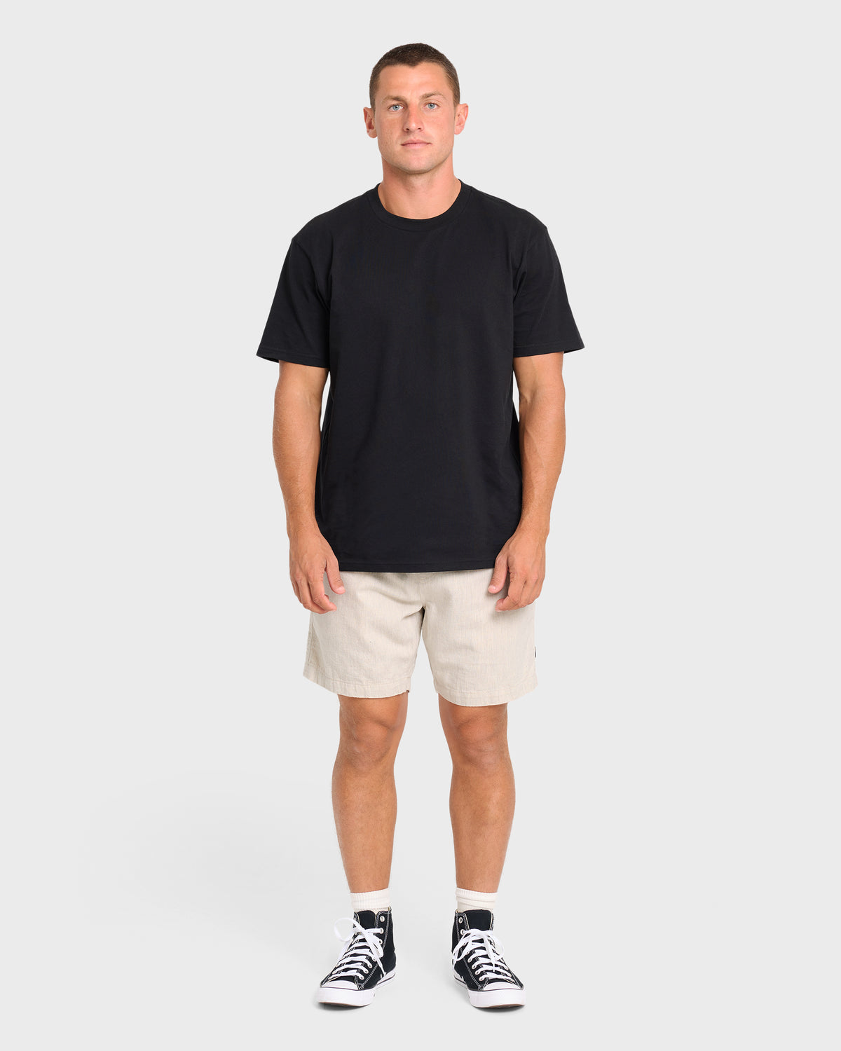San-O-Layback-16"-Linen-Shorts-Oatmeal-Heather-3