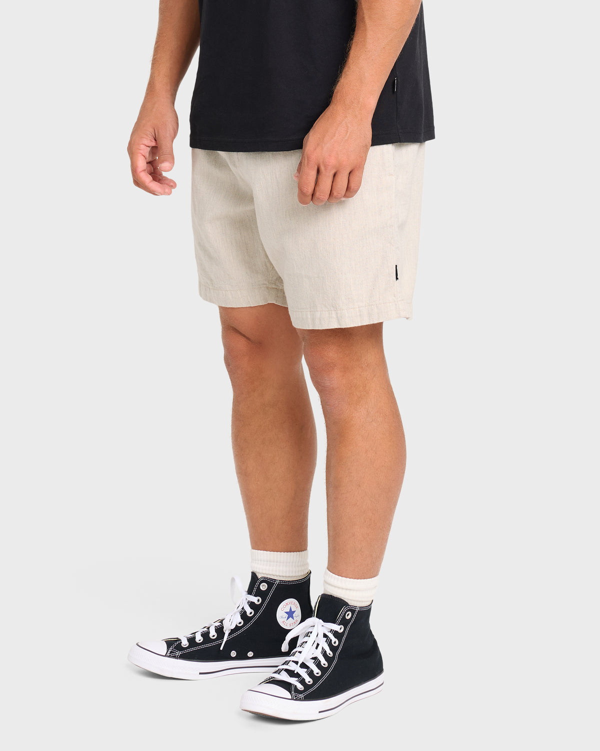 San-O-Layback-16"-Linen-Shorts-Oatmeal-Heather-4