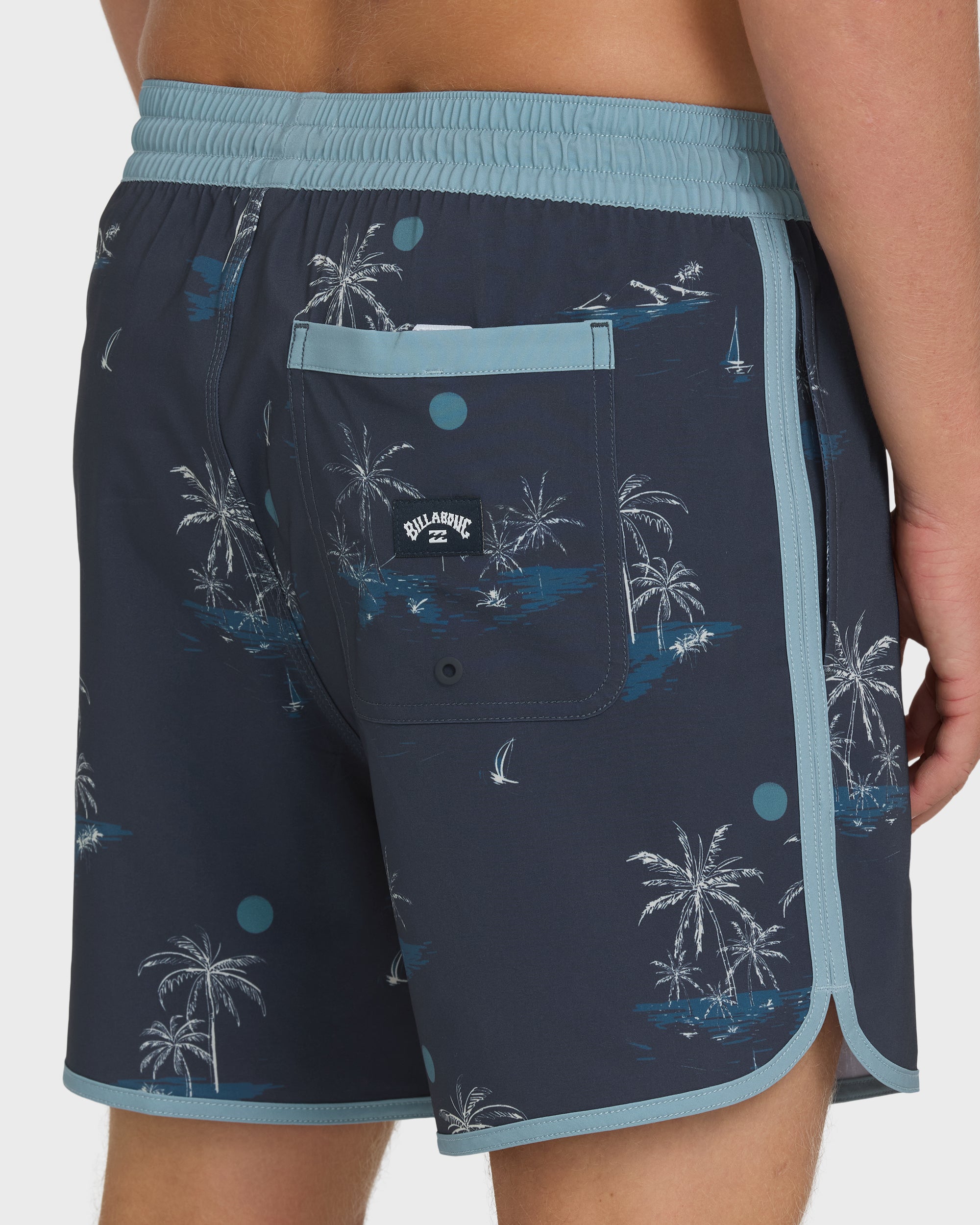 French - Bottom Bikini Short Surf Short Pusher Paddle ブラック/ブルー ショートジョン Billabong Blue Billabong | サーフィン・ボディボード